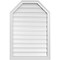 Ekena Millwork Octagonal Top Surface Mount PVC Gable Vent w/ 2"W x 1-1/2"P Brickmould Frame, 26"W x 38"H GVPOT26X3802SF - alternate 1
